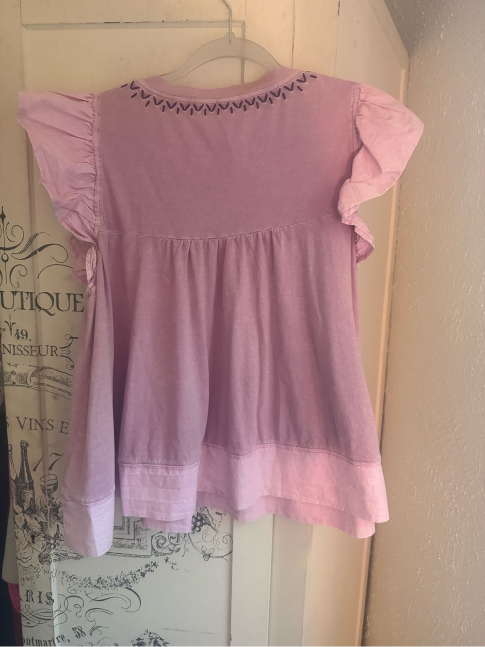 NWT Anthropologie Pintuck Flutter Sleeve Top - Picture 11 of 15